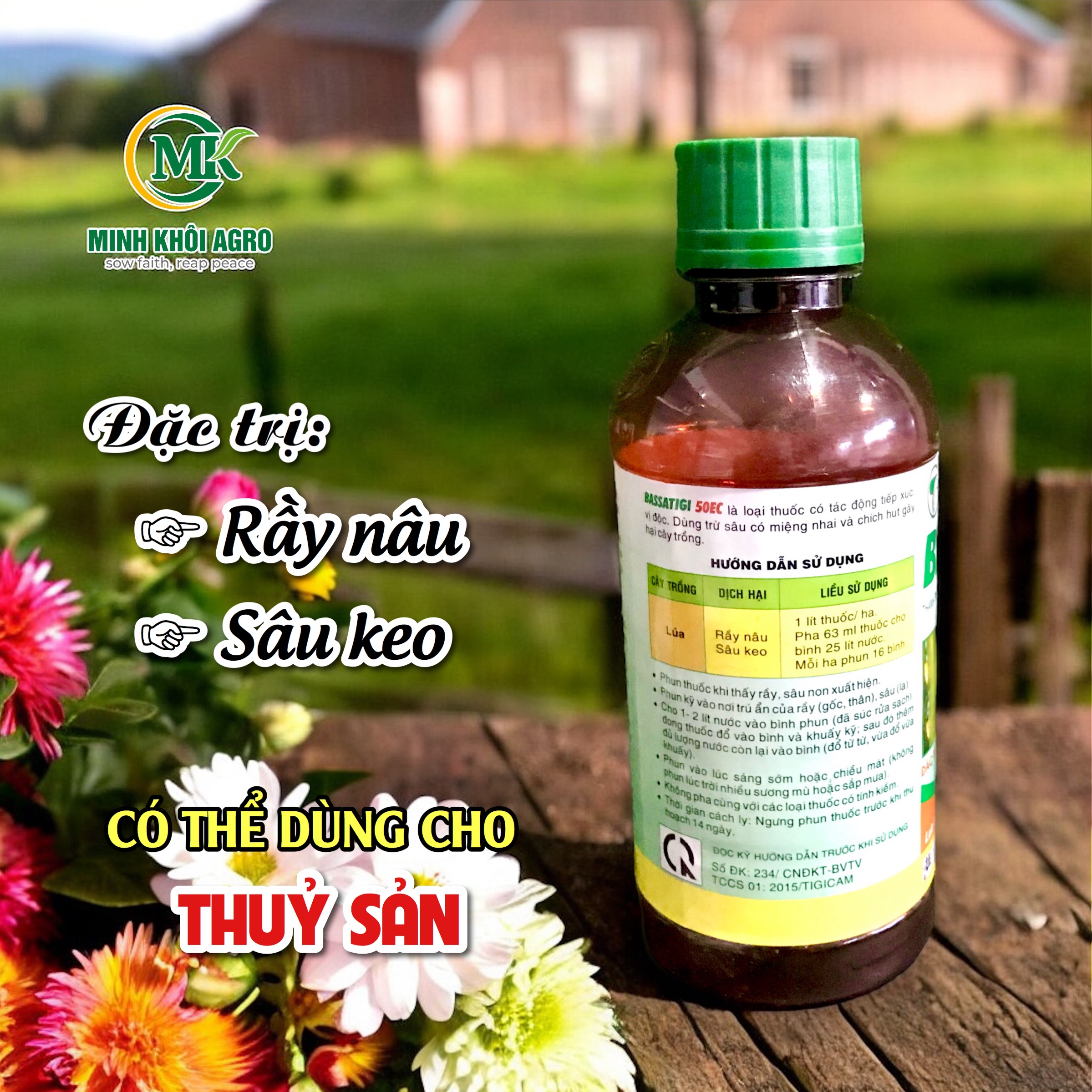 Thuốc trừ sâu BassaTigi 50EC - Chai 450ml